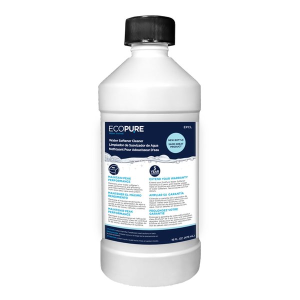 Ecopure Water Solved Water Softener Cleaner Liquid 16 oz 7346596